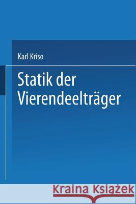 Statik Der Vierendeelträger Kriso, Karl 9783662347850 Springer