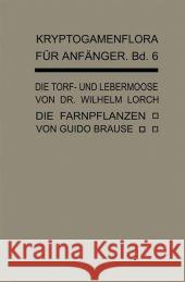 Die Torf- Und Lebermoose: Die Farnpflanzen (Pteridophyta) Lorch, Wilhelm 9783662349229 Springer