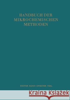 Waagen Und Geräte Zur Anorganischen Mikro-Gewichtsanalyse Hecht, Friedrich 9783662354049
