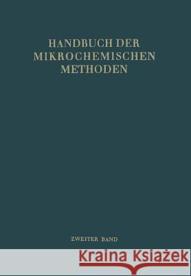 Verwendung Der Radioaktivität in Der Mikrochemie Hecht, Friedrich 9783662354582 Springer