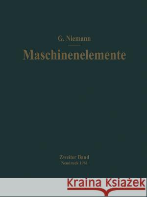 Getriebe Gustav Niemann Hans Winter 9783662361276