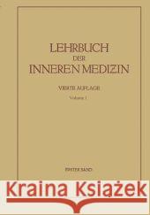 Lehrbuch Der Inneren Medizin Von Bergmann, Gustav 9783662371428 Springer