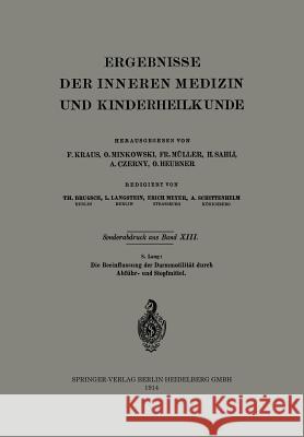 Die Beeinflussung Der Darmmotilität Durch Abführ- Und Stopfmittel Lang, S. 9783662373149 Springer