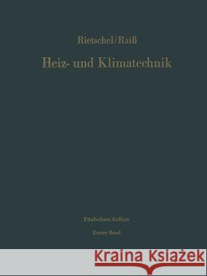 Grundlagen Systeme Ausführung Hermann Rietschel Wilhelm Raiss 9783662374344 Springer