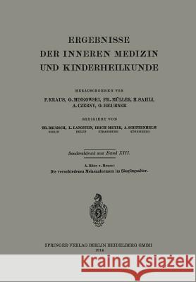 Die Verschiedenen Melaenaformen Im Säuglingsalter Reuss, A. Ritter 9783662377291 Springer