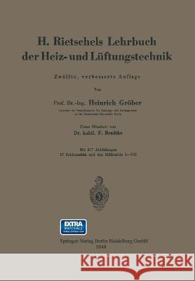 H. Rietschels Lehrbuch der Heiz- und Lüftungstechnik Rietschel, Hermann 9783662407226 Springer