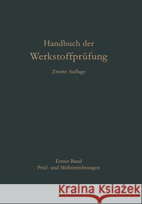 Prüf- Und Meßeinrichtungen Amedick, E. 9783662419496 Springer