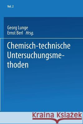 Chemisch-Technische Untersuchungsmethoden Adam, E. 9783662427675