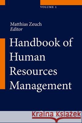 Handbook of Human Resources Management Matthias Zeuch 9783662441510 Springer