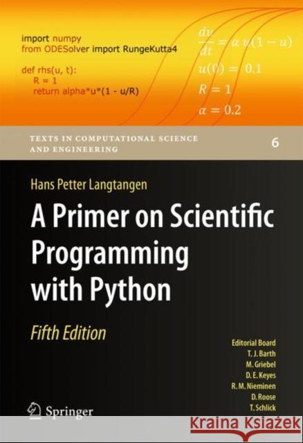 A Primer on Scientific Programming with Python Hans Petter Langtangen 9783662498866