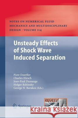 Unsteady Effects of Shock Wave Induced Separation Doerffer, Piotr 9783662505892 Springer