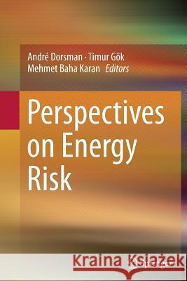 Perspectives on Energy Risk Andre Dorsman Timur Gok Mehmet Baha Karan 9783662510476 Springer