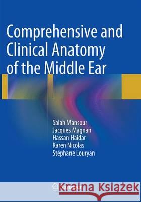 Comprehensive and Clinical Anatomy of the Middle Ear Salah Mansour Jacques Magnan Hassan Haidar 9783662512173 Springer
