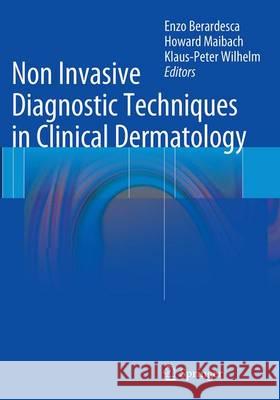 Non Invasive Diagnostic Techniques in Clinical Dermatology Enzo Berardesca Howard Maibach Klaus Wilhelm 9783662520802 Springer