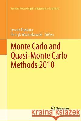 Monte Carlo and Quasi-Monte Carlo Methods 2010 Leszek Plaskota Henryk W 9783662521588 Springer