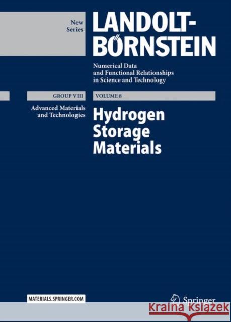 Hydrogen Storage Materials E. Burzo 9783662542590