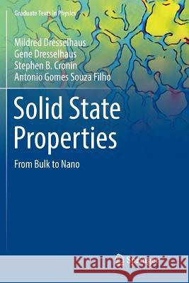 Solid State Properties: From Bulk to Nano Dresselhaus, Mildred 9783662572559 Springer