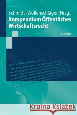 Kompendium Öffentliches Wirtschaftsrecht Reiner Schmidt Ferdinand Wollenschlager 9783662594292