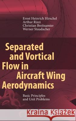 Separated and Vortical Flow in Aircraft Wing Aerodynamics: Basic Principles and Unit Problems Hirschel, Ernst Heinrich 9783662613269 Springer