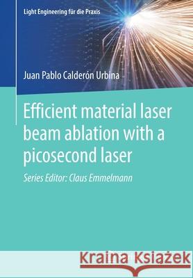Efficient Material Laser Beam Ablation with a Picosecond Laser Calderón Urbina, Juan Pablo 9783662618851 Springer Vieweg