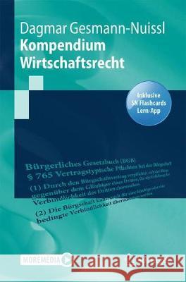 Kompendium Wirtschaftsprivatrecht Gesmann-Nuissl, Dagmar 9783662628713 Springer
