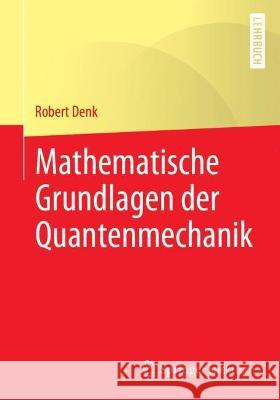 Mathematische Grundlagen der Quantenmechanik Robert Denk 9783662655535 Springer Spektrum