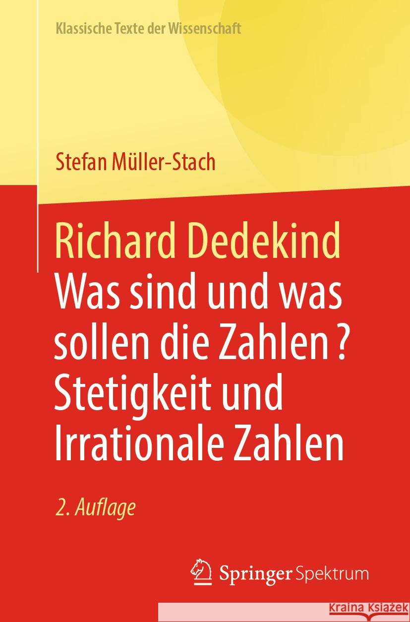 Richard Dedekind Stefan Müller-Stach 9783662681411