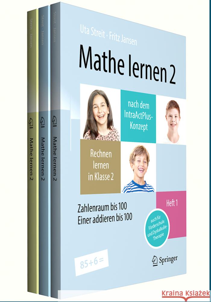 Mathe lernen 2 nach dem IntraActPlus-Konzept (Set: Hefte 1-3) Streit, Uta, Jansen, Fritz 9783662685358