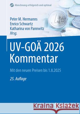 UV-GOÄ 2026 Kommentar  9783662723432 Springer