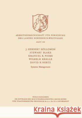 Systems Management J. H. Hollomon 9783663031024 Vs Verlag Fur Sozialwissenschaften