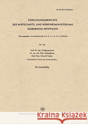 Ein Ionenkäfig Paul, Wolfgang 9783663035008 Vs Verlag Fur Sozialwissenschaften