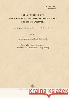 Seismische Forschungsarbeiten Im Ostteil Des Grubenfeldes König Ludwig Forschungsgemeinschaft Ewald-König Ludwi 9783663041252 Vs Verlag Fur Sozialwissenschaften