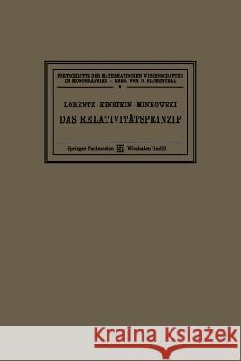 Das Relativitätsprinzip: Eine Sammlung Von Abhandlungen Lorentz, Hendrik Antoon 9783663193722 Vieweg+teubner Verlag