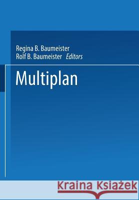 Multiplan Regina B. Baumeister Rolf B. Baumeister 9783663198826