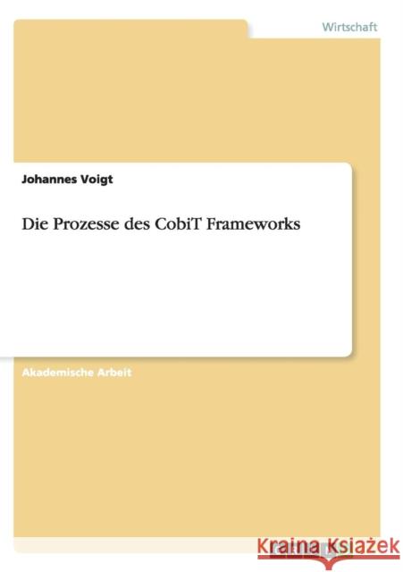 Die Prozesse des CobiT Frameworks Johannes Voigt 9783668137721 Grin Verlag