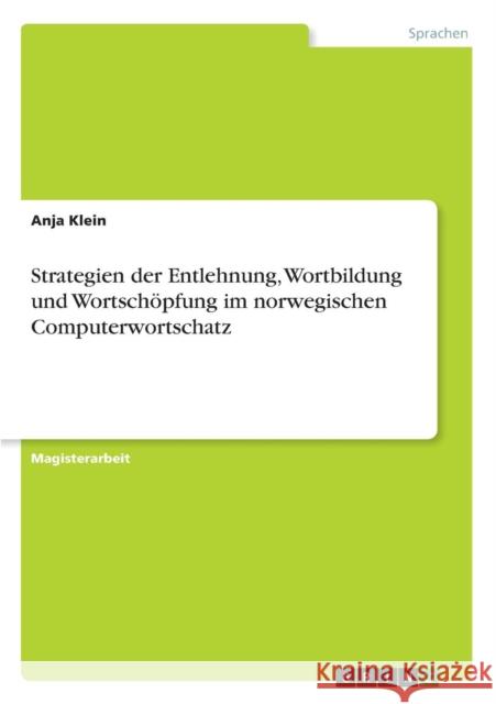 Strategien der Entlehnung, Wortbildung und Wortschöpfung im norwegischen Computerwortschatz Anja Klein 9783668148093 Grin Verlag