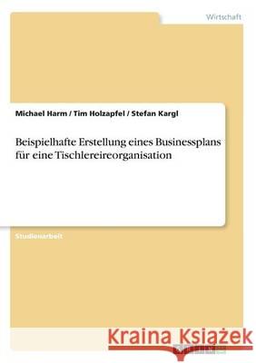 Beispielhafte Erstellung eines Businessplans für eine Tischlereireorganisation Michael Harm Tim Holzapfel Stefan Kargl 9783668220775 Grin Verlag