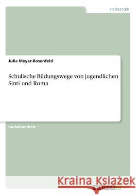 Schulische Bildungswege von jugendlichen Sinti und Roma Julia Meyer-Rosenfeld 9783668272392