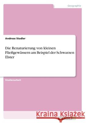 Die Renaturierung von kleinen Fließgewässern am Beispiel der Schwarzen Elster Andreas Stadler 9783668758056