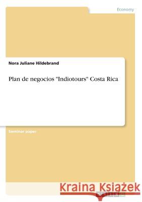 Plan de negocios Indiotours Costa Rica Hildebrand, Nora Juliane 9783668859746 Grin Verlag