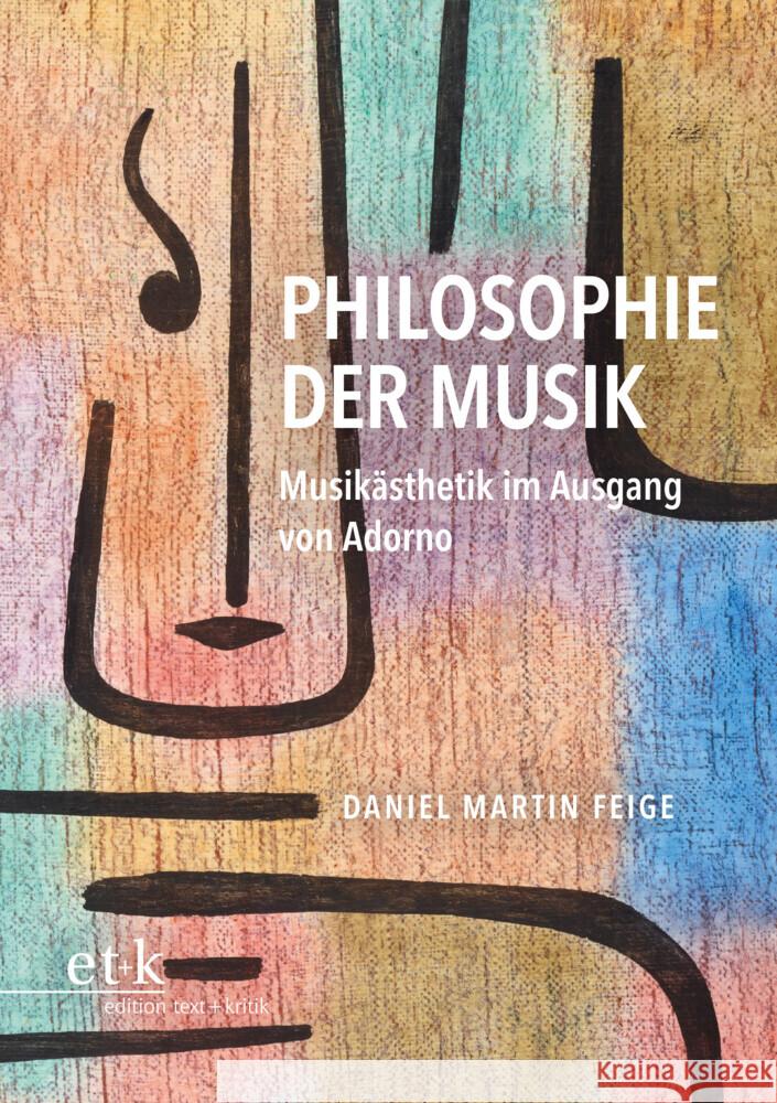 Philosophie der Musik Feige, Daniel Martin 9783689300289