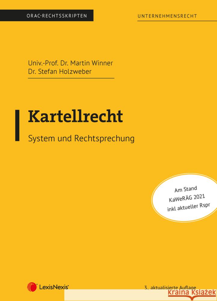 Kartellrecht (Skriptum) Winner, Martin, Holzweber, Stefan 9783700785064