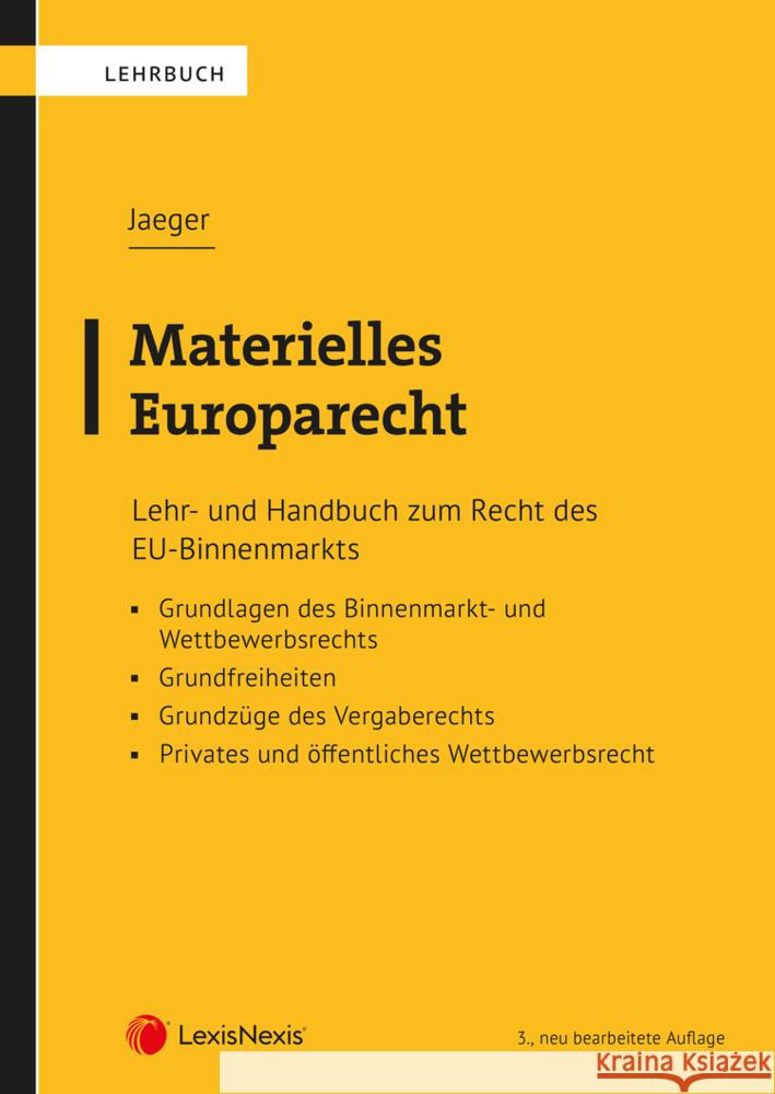 Materielles Europarecht Jaeger, Thomas 9783700785118