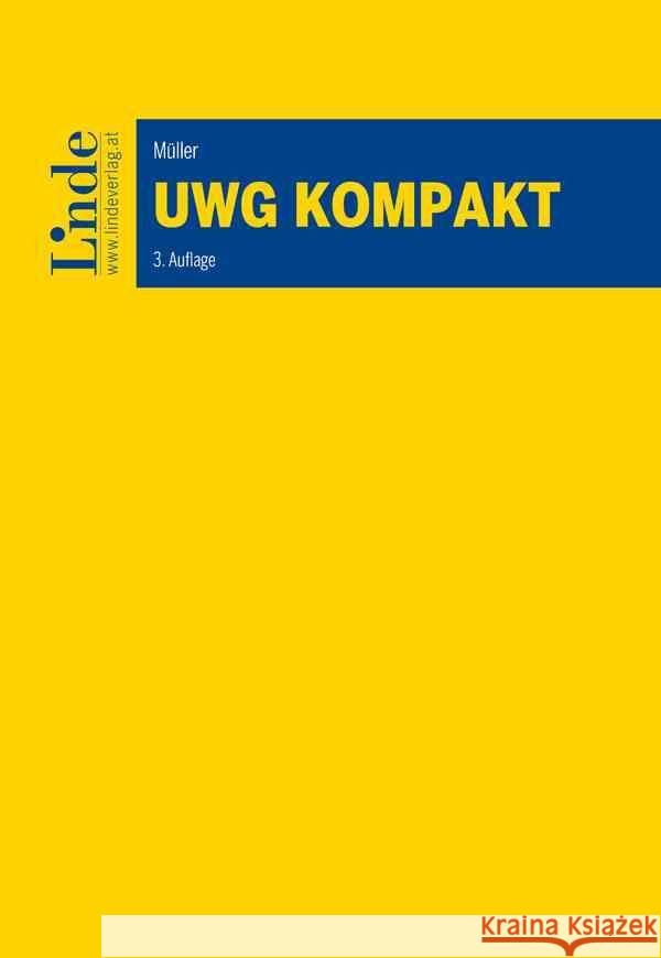 UWG kompakt Müller, Walter 9783707346596