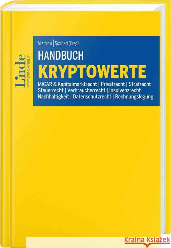 Handbuch Kryptowerte Aubrunner, Fabian, Kasalo, Laura, Kirchmaier, Alexander 9783707351132