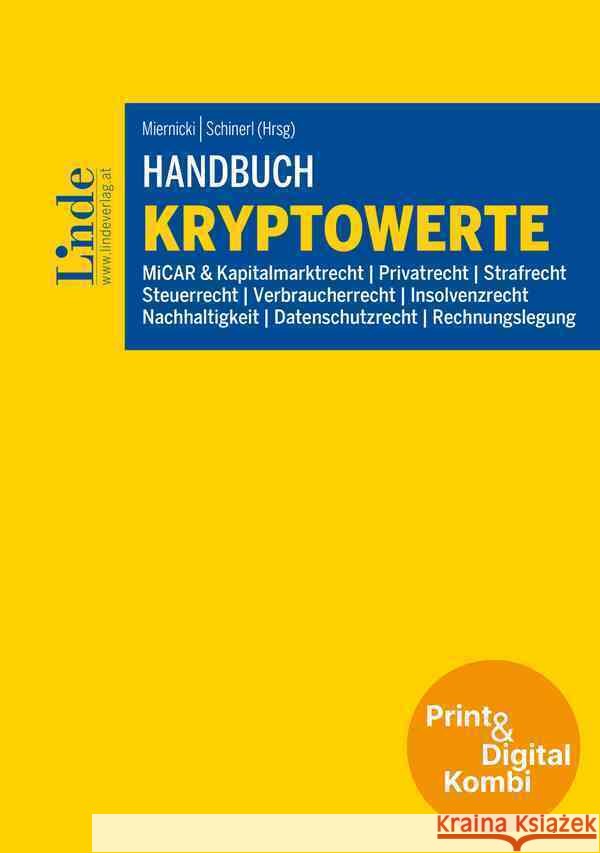 Handbuch Kryptowerte (Kombi Print&digital) Aubrunner, Fabian, Kasalo, Laura, Kirchmaier, Alexander 9783707352078