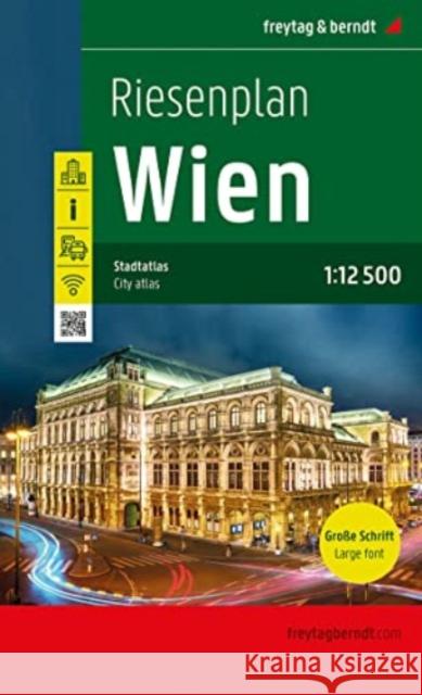 Vienna City Atlas 1:12,500 scale Freytag + Berndt 9783707921168 Freytag-Berndt