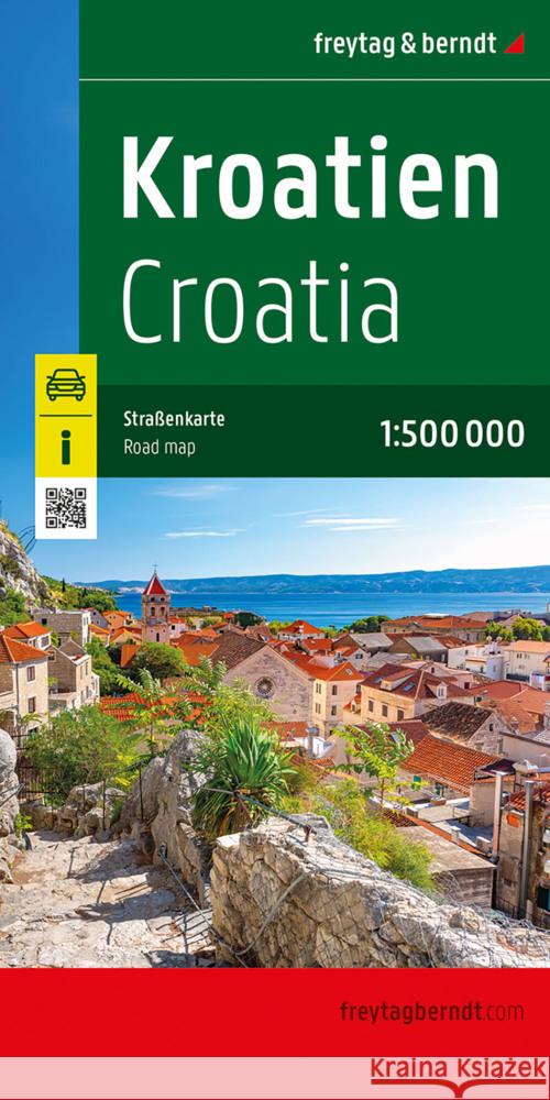 Croatia Road Map 1: 500 000 Freytag-Berndt 9783707924091