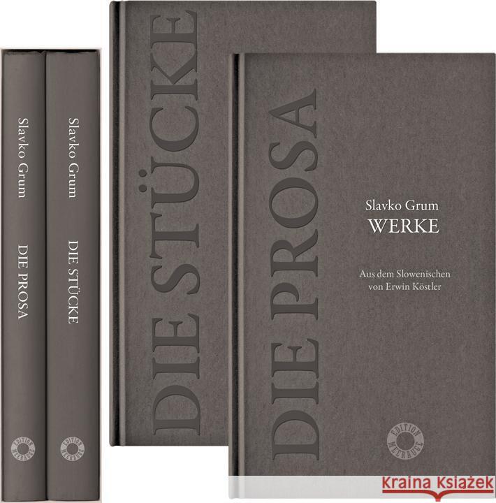 Werke: Die Prosa | Die Stücke, 2 Teile Grum, Slavko 9783708406718 Verlag Johannes Heyn