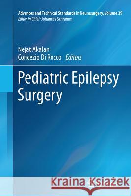Pediatric Epilepsy Surgery Nejat Akalan Concezio D 9783709116753 Springer